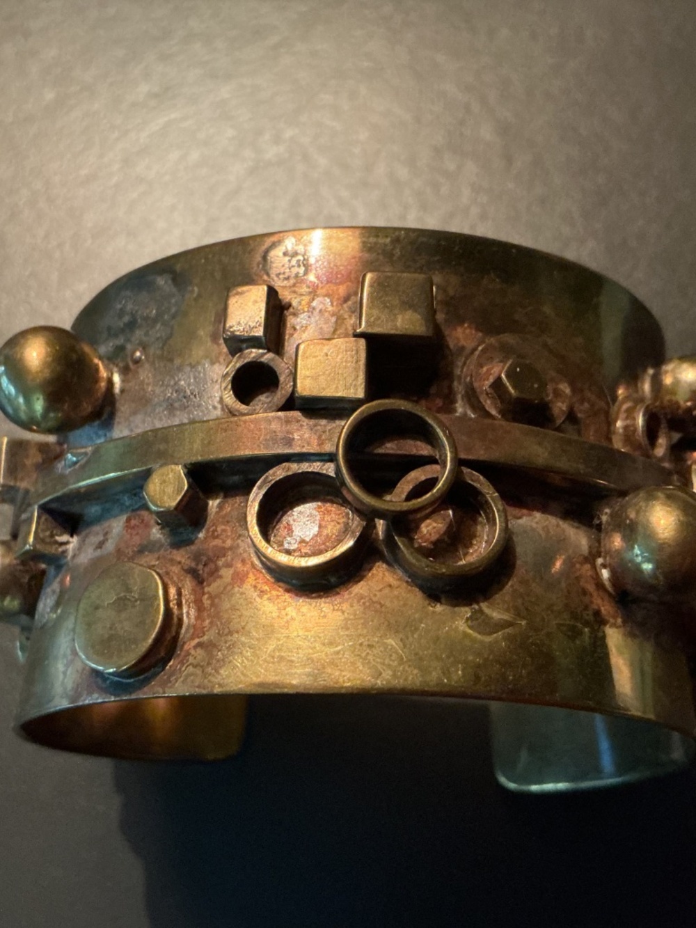 EXCEPTIONAL VINTAGE SCANDINAVIAN BRUTALIST CUFF - Picture 10 of 15